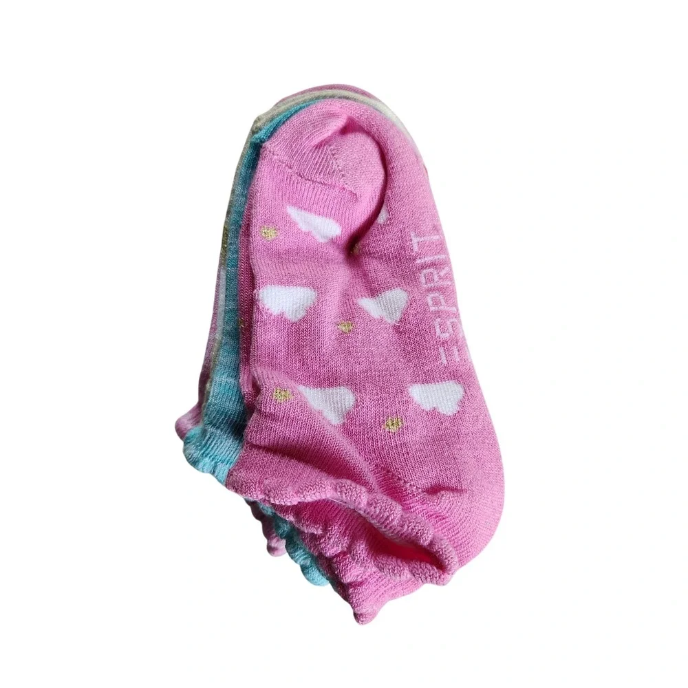 Esprit Kids Socks 6 Pairs‎ Shoe Size 7-10 Assorted Colors Girls New